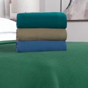 Colcha Avulsa de Algod�o Piquet Favo King - Waffle - Dui Design