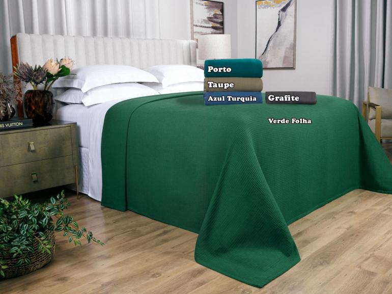 Colcha Avulsa de Algod�o Piquet Favo King - Waffle - Dui Design