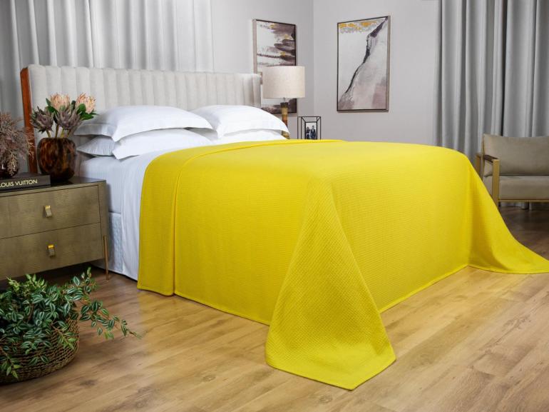 Colcha Avulsa de Algodão Piquet Favo Queen - Waffle - Dui Design