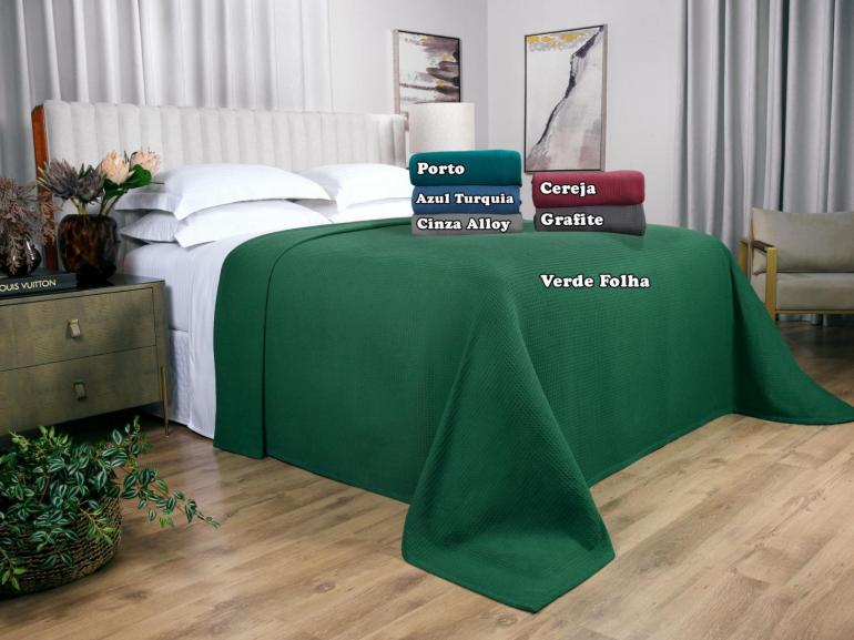 Colcha Avulsa de Algod�o Piquet Favo Solteiro - Waffle - Dui Design