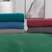 Colcha Avulsa de Algod�o Piquet Favo Solteiro - Waffle - Dui Design