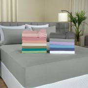 Lenol Casal com elstico Avulso 150 fios 100% Algodo - Colore Cores - Dui Design