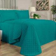 Kit: 1 Cobre-leito Queen + 2 Porta-travesseiros 150 fios - Colore Petrleo - Dui Design