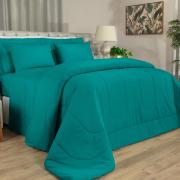 Edredom Queen 150 fios - Colore Petrleo - Dui Design