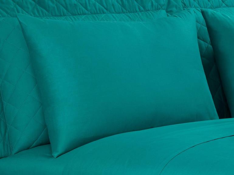 Jogo de Cama Queen 150 fios - Colore Petrleo - Dui Design