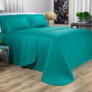 Enxoval King com Cobre-leito 7 peas 150 fios - Colore Petrleo - Dui Design