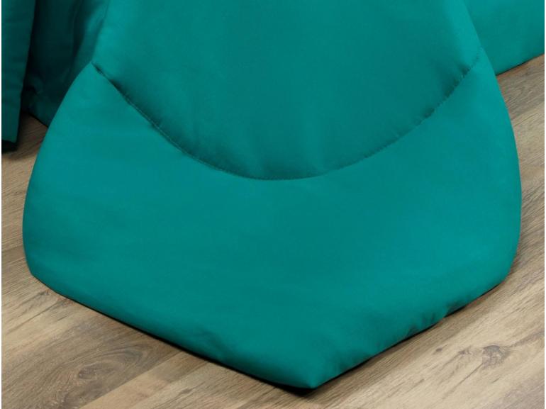 Enxoval King com Edredom 5 peas 150 fios - Colore Petrleo - Dui Design