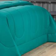 Enxoval King com Edredom 5 peas 150 fios - Colore Petrleo - Dui Design