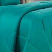 Enxoval King com Edredom 5 peas 150 fios - Colore Petrleo - Dui Design
