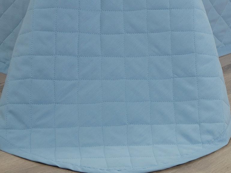 Kit: 1 Cobre-leito King + 2 Porta-travesseiros 150 fios - Colore Azul - Dui Design