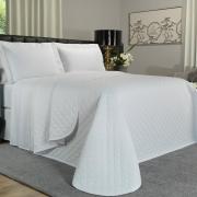 Kit: 1 Cobre-leito Queen + 2 Porta-travesseiros 150 fios - Colore Branco - Dui Design