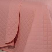 Kit: 1 Cobre-leito Casal + 2 Porta-travesseiros 150 fios - Colore Rosa - Dui Design
