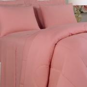 Edredom Queen 150 fios - Colore Rosa - Dui Design