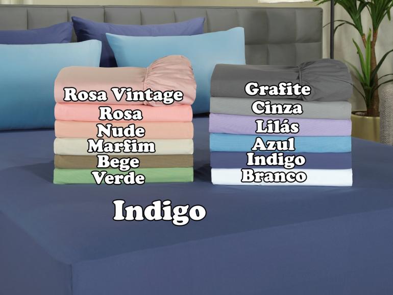 Lenol Casal com elstico Avulso 150 fios 100% Algodo - Colore Cores - Dui Design