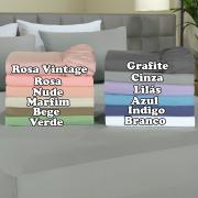 Lenol Casal com elstico Avulso 150 fios 100% Algodo - Colore Cores - Dui Design