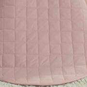 Kit: 1 Cobre-leito Casal + 2 Porta-travesseiros 150 fios - Colore Rosa Vintage - Dui Design