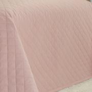 Kit: 1 Cobre-leito Casal + 2 Porta-travesseiros 150 fios - Colore Rosa Vintage - Dui Design