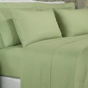 Jogo de Cama Casal 150 fios - Colore Verde - Dui Design