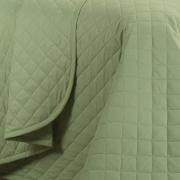 Kit: 1 Cobre-leito Queen + 2 Porta-travesseiros 150 fios - Colore Verde - Dui Design