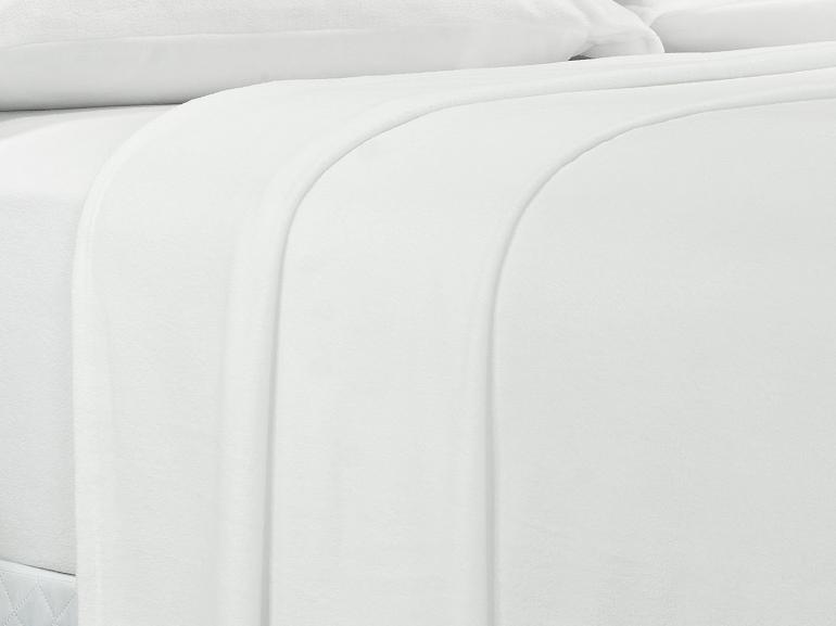 Jogo de Cama Casal Plush feito de Manta de Microfibra - Conforto Branco - Dui Design