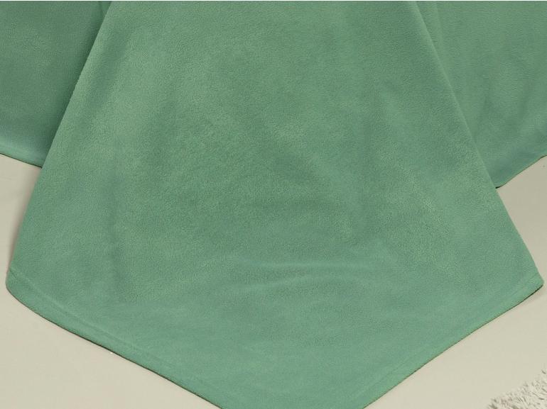 Jogo de Cama Casal Plush feito de Manta de Microfibra - Conforto Verde Granite - Dui Design