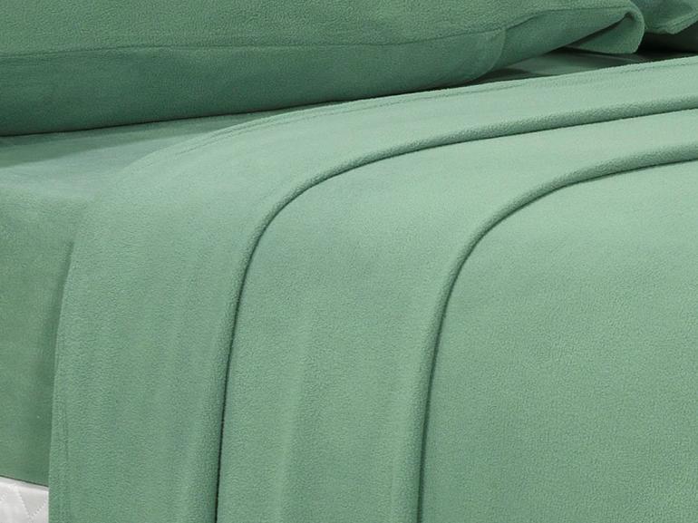 Jogo de Cama Queen Plush feito de Manta de Microfibra - Conforto Verde Granite - Dui Design