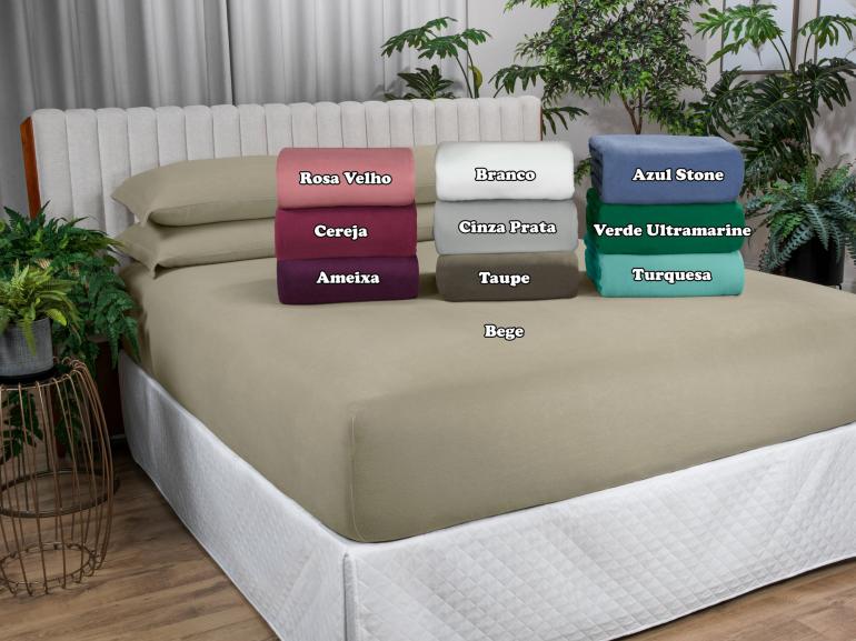 Lenol Plush Queen com elstico Avulso - Conforto - Dui Design