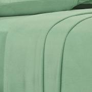 Jogo de Cama Solteiro Plush feito de Manta de Microfibra - Conforto Verde Cameo - Dui Design