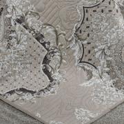 Kit: 1 Cobre-leito Casal Bouti de Microfibra Ultrasonic Estampada + 2 Porta-travesseiros - Corby Bege - Dui Design