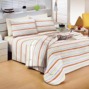 Jogo de Cama Casal 100% algodo - Cristalino Listrado - Teka