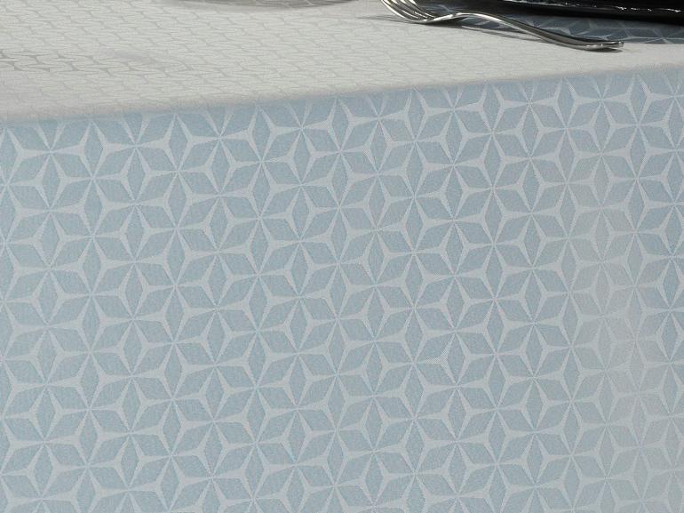 Toalha de Mesa Fácil de Limpar Retangular 10-12 Lugares 160x320cm - Davos Branco - Dui Design