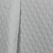 Kit: 1 Cobre-leito Solteiro Bouti de Microfibra Ultrasonic + 1 Porta-travesseiro - Davos Branco - Dui Design