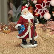 Decoração Natal de Poliresina com 23,8cm de altura - Papai Noel Tradicional - Dui Design