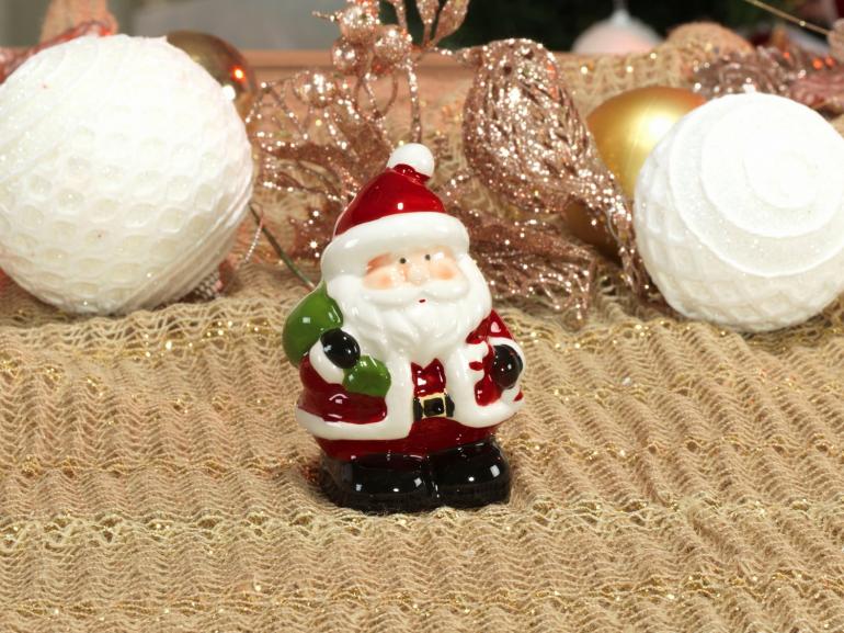 Decoração Natal de Cerâmica com 9,5cm de altura - Santa Claus - Dui Design