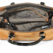 Bolsa em Couro Natural - Denver Marrom - Velina Fabbiano