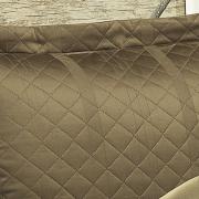 Kit: 1 Cobre-leito Solteiro + 1 porta-travesseiro Cetim 300 fios 100% Algodo - Denver Tabaco - Dui Design