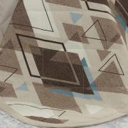 Kit: 1 Cobre-leito Casal + 2 Porta-travesseiros Percal 200 fios - Denzel Noz Moscada - Dui Design