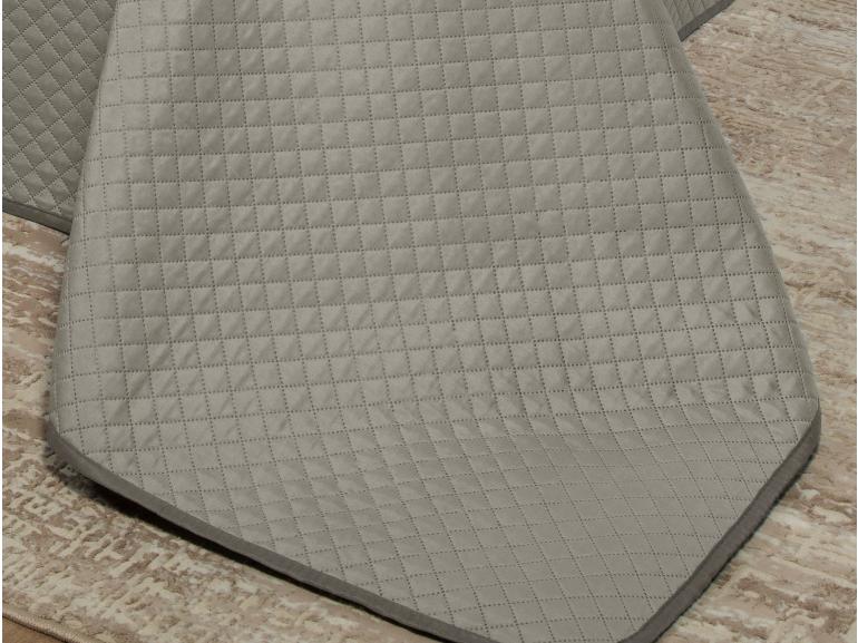 Kit: 1 Cobre-leito Casal Bouti de Microfibra Ultrasonic  + 2 Porta-travesseiros - Diamond Taupe - Dui Design