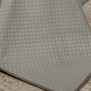 Kit: 1 Cobre-leito Casal Bouti de Microfibra Ultrasonic  + 2 Porta-travesseiros - Diamond Taupe - Dui Design