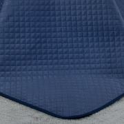 Kit: 1 Cobre-leito Solteiro Bouti de Microfibra Ultrasonic + 1 Porta-travesseiro - Diamond Indigo - Dui Design