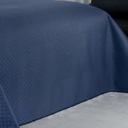 Kit: 1 Cobre-leito Solteiro Bouti de Microfibra Ultrasonic + 1 Porta-travesseiro - Diamond Indigo - Dui Design
