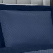Kit: 1 Cobre-leito Solteiro Bouti de Microfibra Ultrasonic + 1 Porta-travesseiro - Diamond Indigo - Dui Design