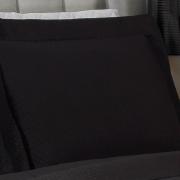 Kit: 1 Cobre-leito King Bouti de Microfibra Ultrasonic  + 2 Porta-travesseiros - Diamond Preto - Dui Design
