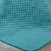 Kit: 1 Cobre-leito Queen Bouti de Microfibra Ultrasonic  + 2 Porta-travesseiros - Diamond Turquesa - Dui Design