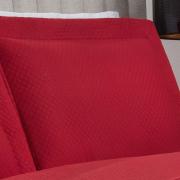 Kit: 1 Cobre-leito King Bouti de Microfibra Ultrasonic  + 2 Porta-travesseiros - Diamond Vermelho - Dui Design