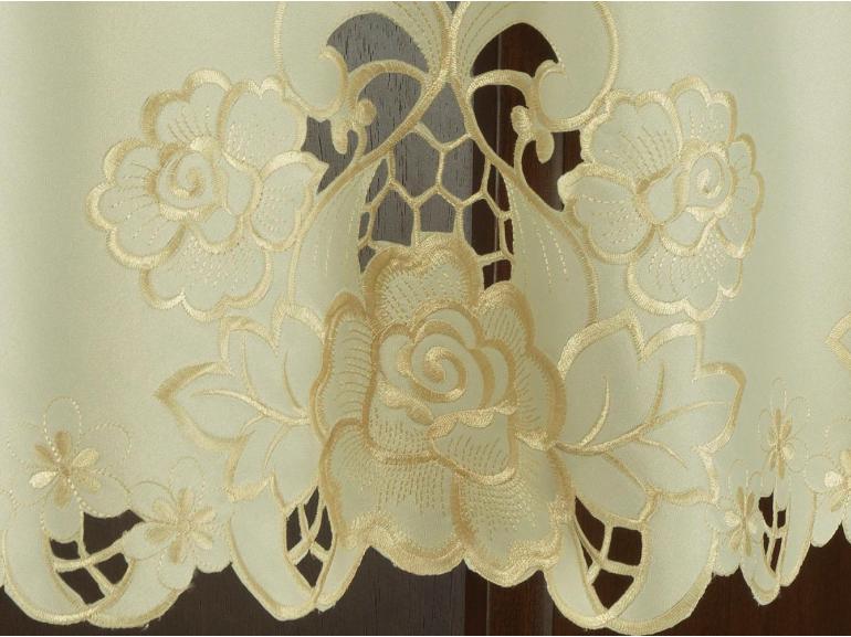 Toalha de Mesa com Bordado Richelieu Redonda 180cm - Diane Gold - Dui Design