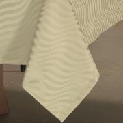 Toalha de Mesa Fcil de Limpar Retangular 8 Lugares 160x270cm - Dijon Bege - Dui Design