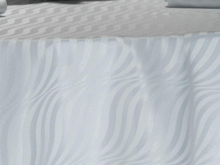 Toalha de Mesa Fácil de Limpar Redonda 220cm - Dijon Branco - Dui Design