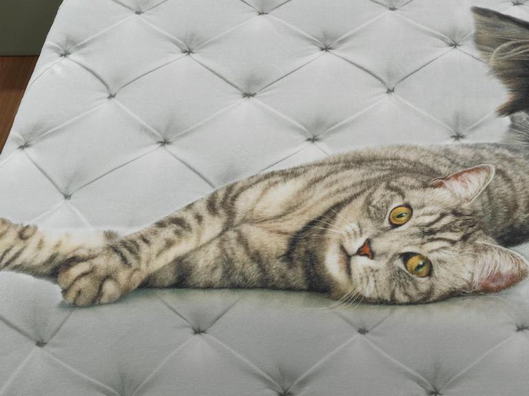 Cobertor Avulso Casal Flanelado com Estampa Digital - Dog e Cat - Dui Design