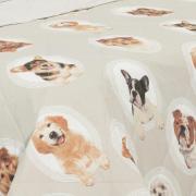 Enxoval Solteiro com Cobre-leito 5 peas 150 fios - Dog Show Cinza - Dui Design